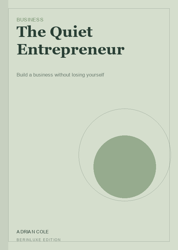 The Quiet Entrepreneur cover